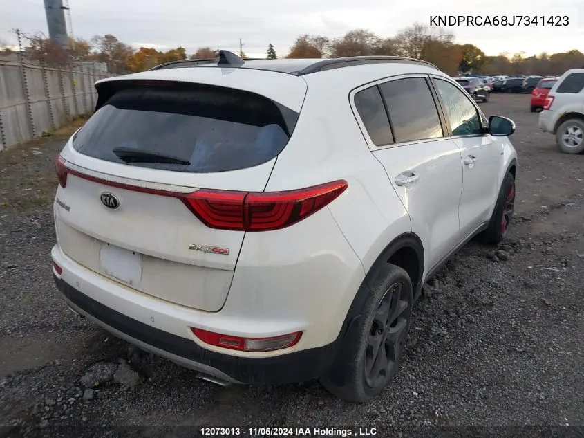 2018 Kia Sportage VIN: KNDPRCA68J7341423 Lot: 12073013