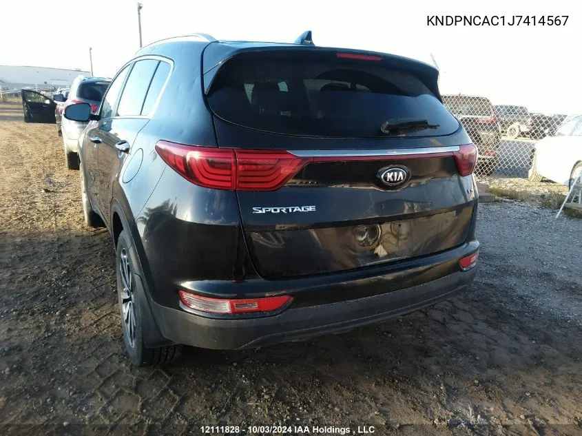 2018 Kia Sportage VIN: KNDPNCAC1J7414567 Lot: 12111828