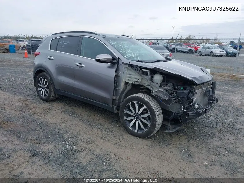 2018 Kia Sportage VIN: KNDPNCAC9J7325622 Lot: 12132267