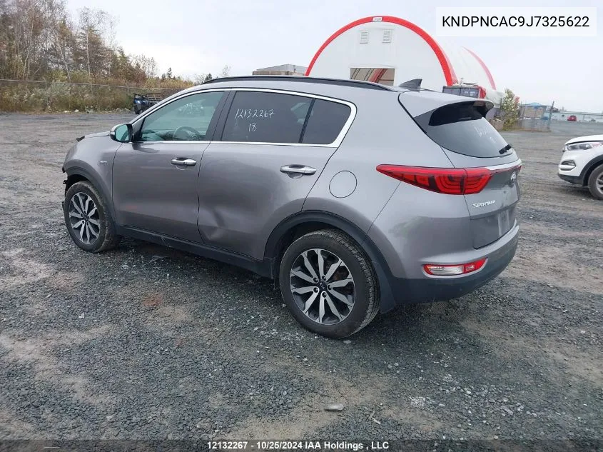 2018 Kia Sportage VIN: KNDPNCAC9J7325622 Lot: 12132267