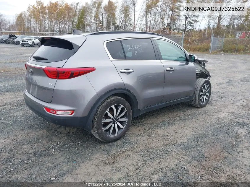 2018 Kia Sportage VIN: KNDPNCAC9J7325622 Lot: 12132267