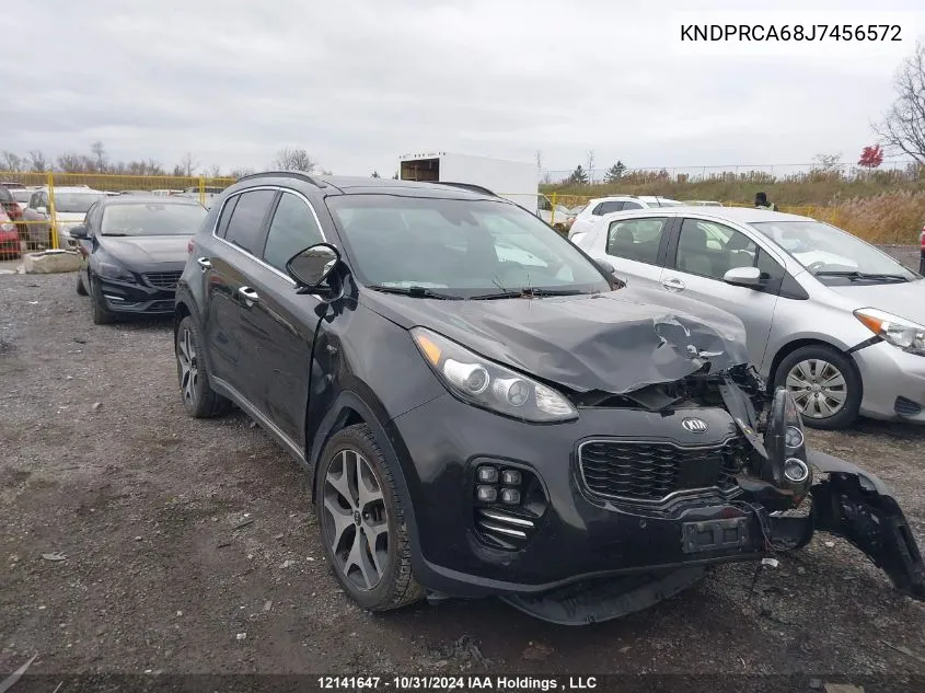 2018 Kia Sportage VIN: KNDPRCA68J7456572 Lot: 12141647