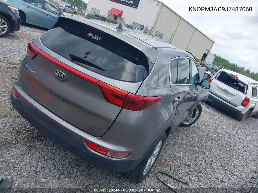 2018 Kia Sportage Lx VIN: KNDPM3AC9J7487060 Lot: 39329244