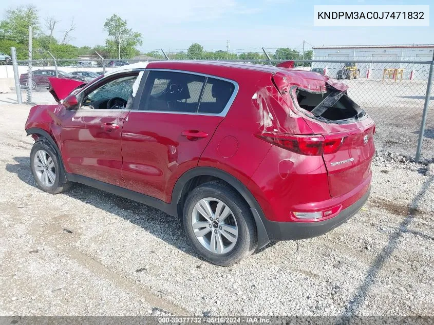 KNDPM3AC0J7471832 2018 Kia Sportage Lx