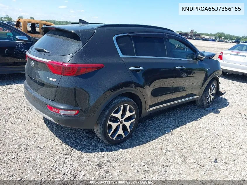 2018 Kia Sportage Sx Turbo VIN: KNDPRCA65J7366165 Lot: 39431179