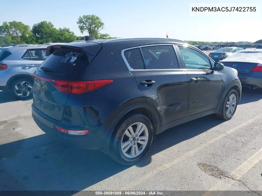 KNDPM3AC5J7422755 2018 Kia Sportage Lx