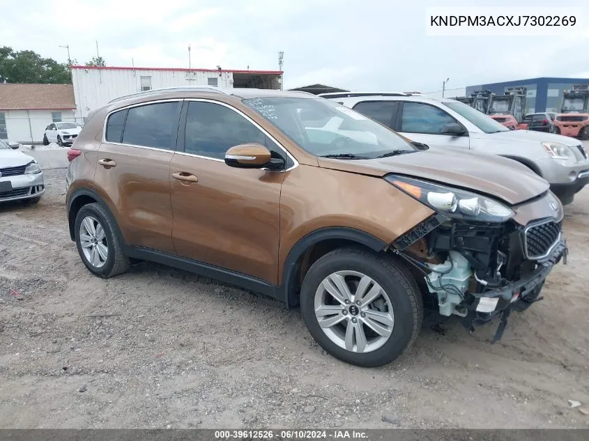 2018 Kia Sportage Lx VIN: KNDPM3ACXJ7302269 Lot: 39612526