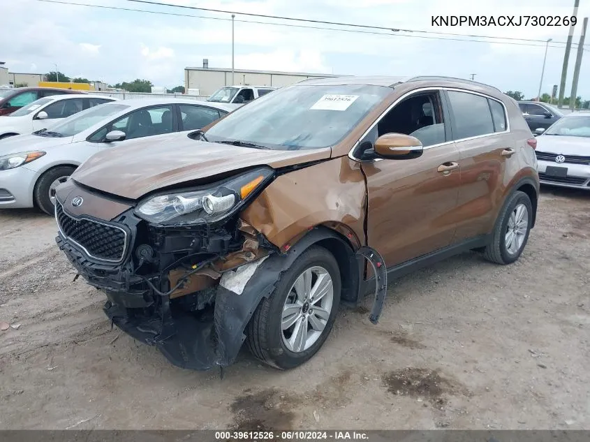 2018 Kia Sportage Lx VIN: KNDPM3ACXJ7302269 Lot: 39612526