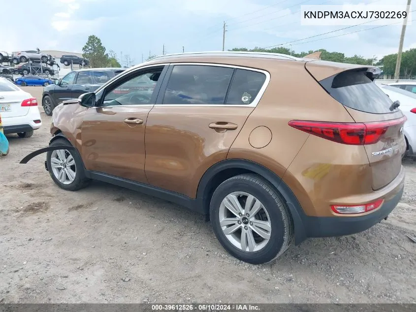 2018 Kia Sportage Lx VIN: KNDPM3ACXJ7302269 Lot: 39612526