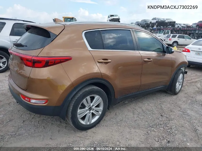 2018 Kia Sportage Lx VIN: KNDPM3ACXJ7302269 Lot: 39612526