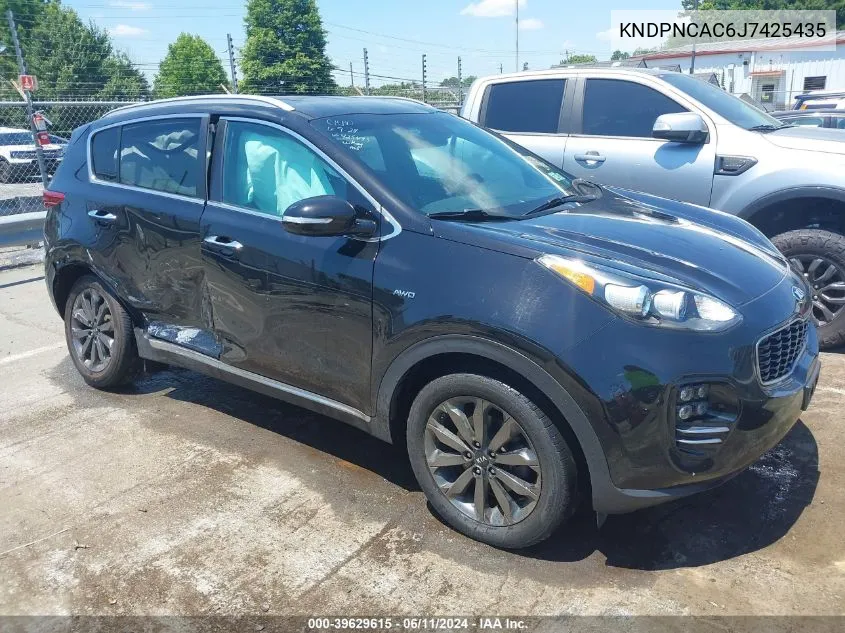 KNDPNCAC6J7425435 2018 Kia Sportage Ex