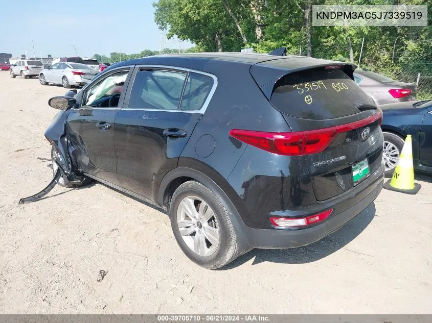 2018 Kia Sportage Lx VIN: KNDPM3AC5J7339519 Lot: 39705710