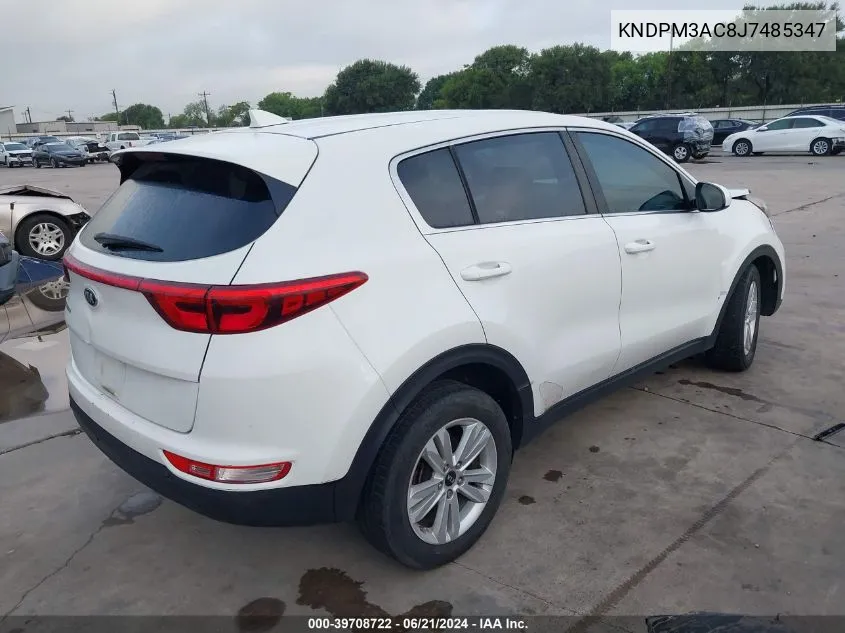 2018 Kia Sportage Lx VIN: KNDPM3AC8J7485347 Lot: 39708722