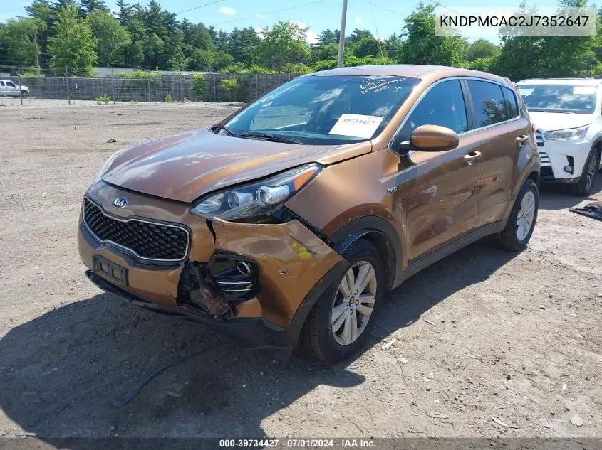 KNDPMCAC2J7352647 2018 Kia Sportage Lx