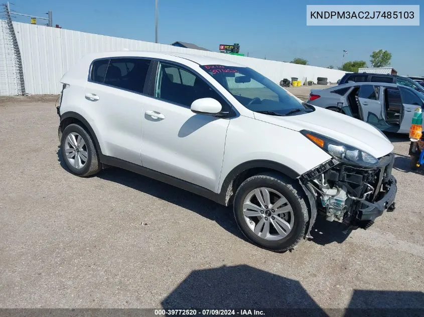 KNDPM3AC2J7485103 2018 Kia Sportage Lx