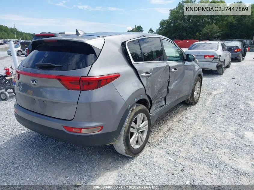 2018 Kia Sportage Lx VIN: KNDPM3AC2J7447869 Lot: 39840039