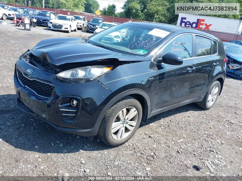 2018 Kia Sportage Lx VIN: KNDPMCAC4J7382894 Lot: 39847554