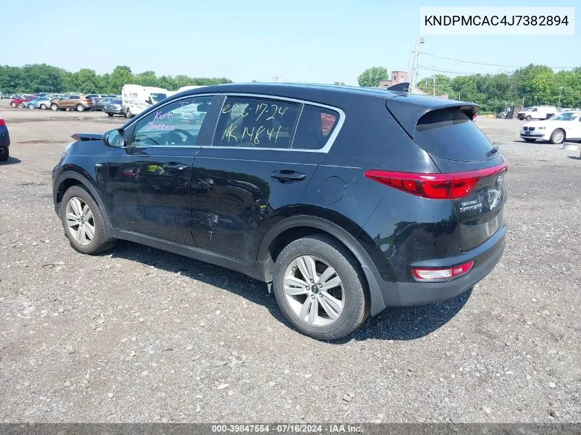 2018 Kia Sportage Lx VIN: KNDPMCAC4J7382894 Lot: 39847554