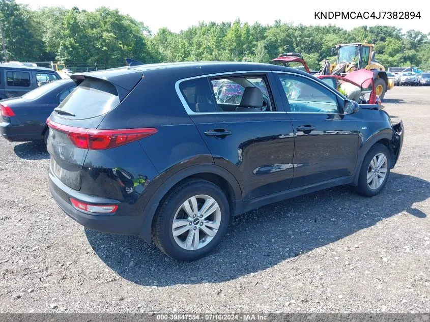 2018 Kia Sportage Lx VIN: KNDPMCAC4J7382894 Lot: 39847554