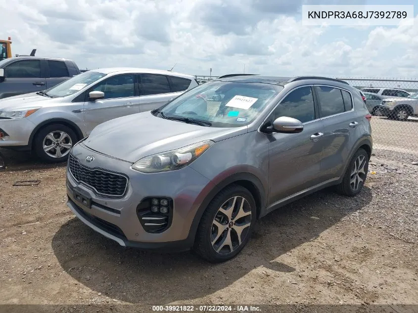 2018 Kia Sportage Sx Turbo VIN: KNDPR3A68J7392789 Lot: 39921822