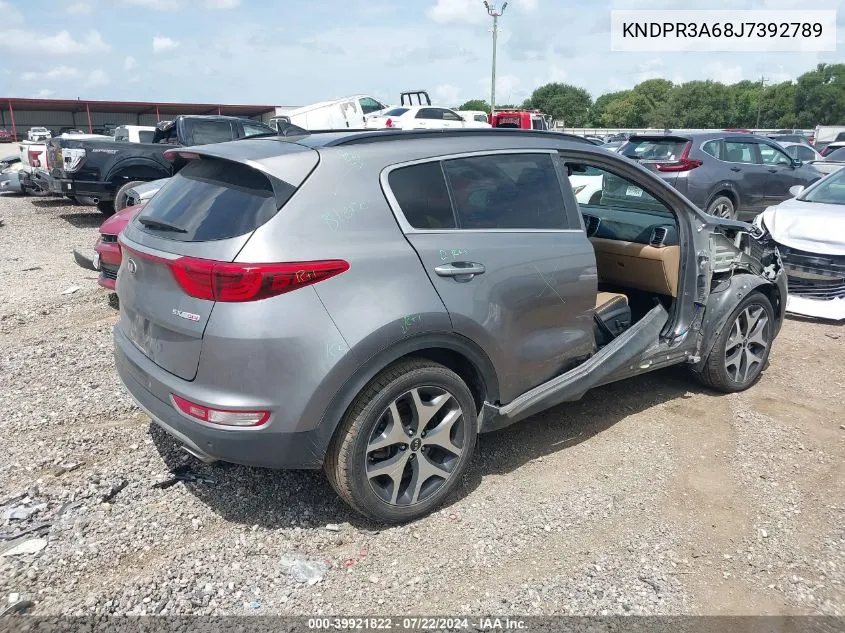 KNDPR3A68J7392789 2018 Kia Sportage Sx Turbo