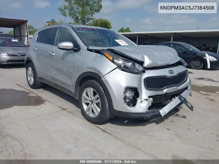 2018 Kia Sportage Lx VIN: KNDPM3AC5J7384508 Lot: 39999296