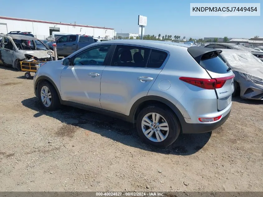 KNDPM3AC5J7449454 2018 Kia Sportage Lx