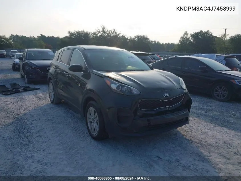 2018 Kia Sportage Lx VIN: KNDPM3AC4J7458999 Lot: 40066955