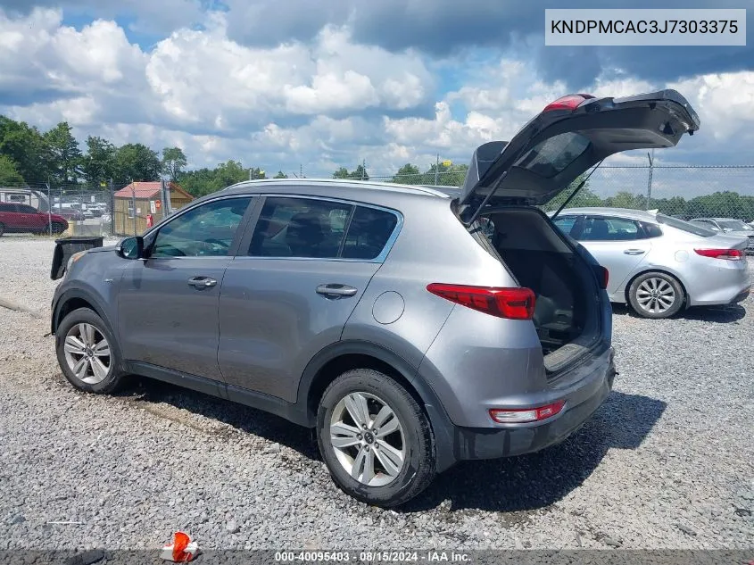 KNDPMCAC3J7303375 2018 Kia Sportage Lx