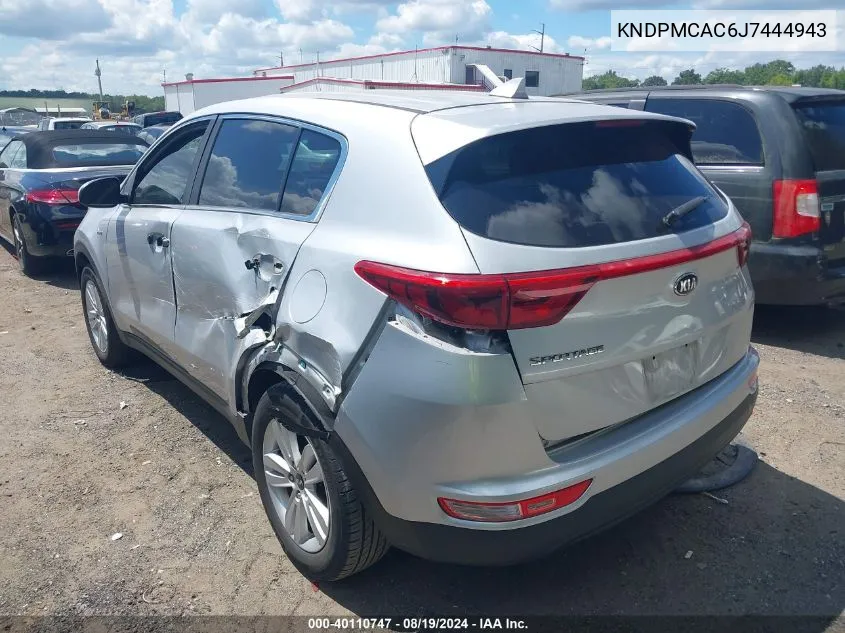 KNDPMCAC6J7444943 2018 Kia Sportage Lx