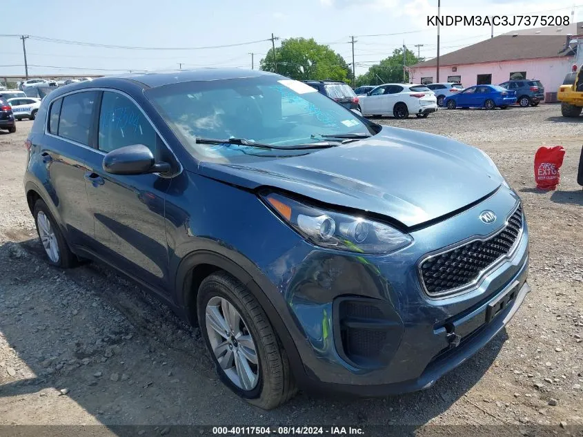 KNDPM3AC3J7375208 2018 Kia Sportage Lx