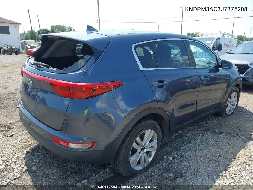 2018 Kia Sportage Lx VIN: KNDPM3AC3J7375208 Lot: 40117504