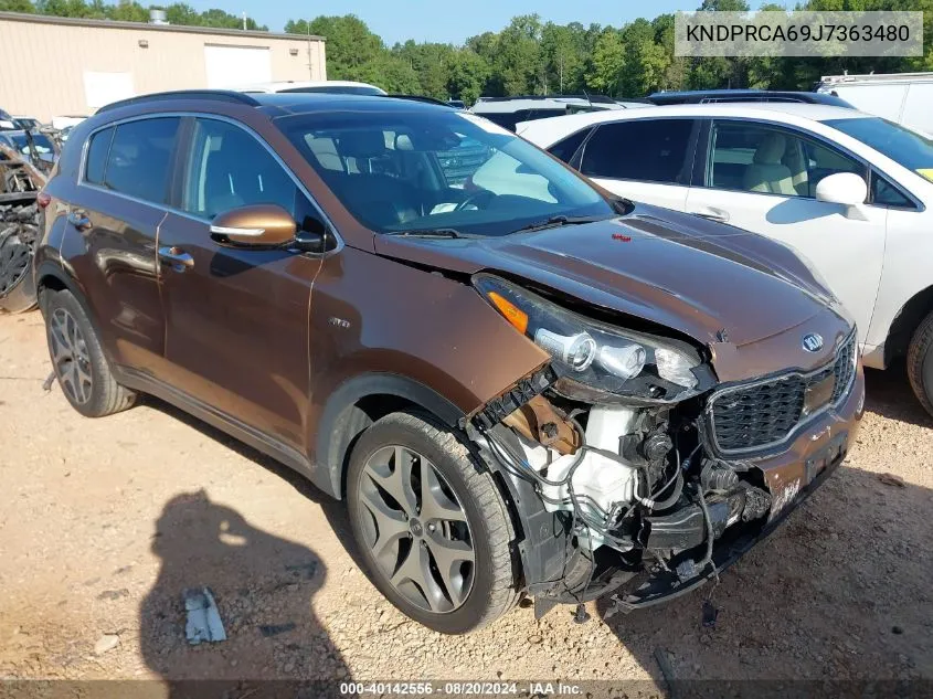 2018 Kia Sportage Sx Turbo VIN: KNDPRCA69J7363480 Lot: 40142556