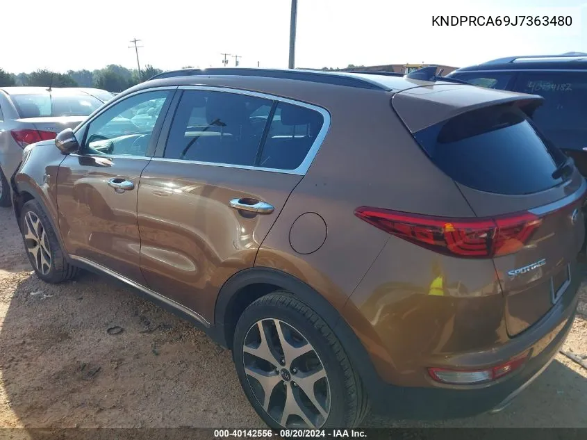 2018 Kia Sportage Sx Turbo VIN: KNDPRCA69J7363480 Lot: 40142556