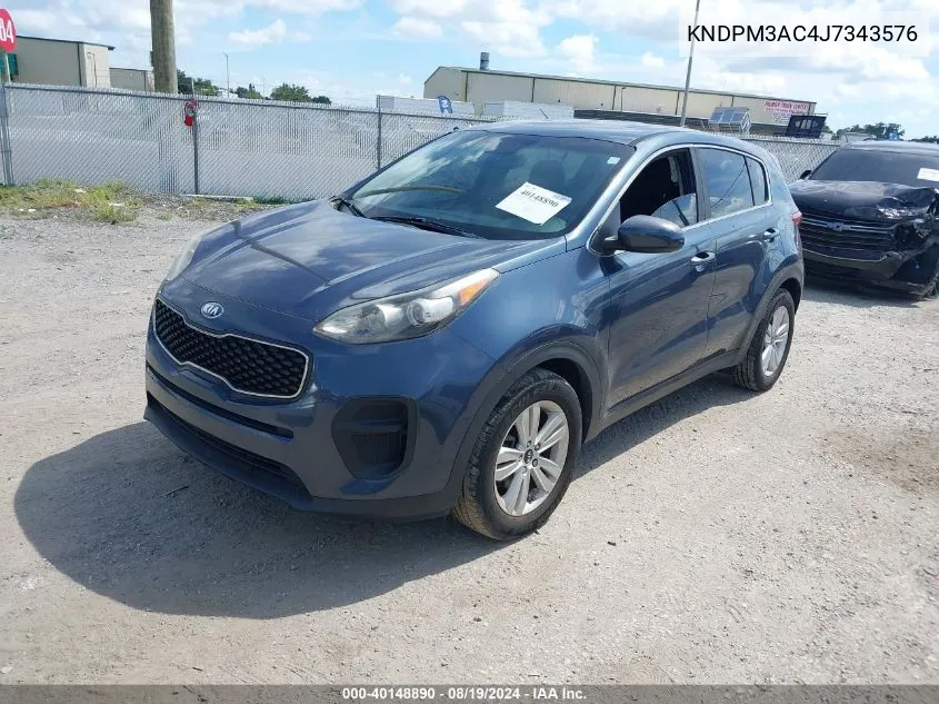 KNDPM3AC4J7343576 2018 Kia Sportage Lx