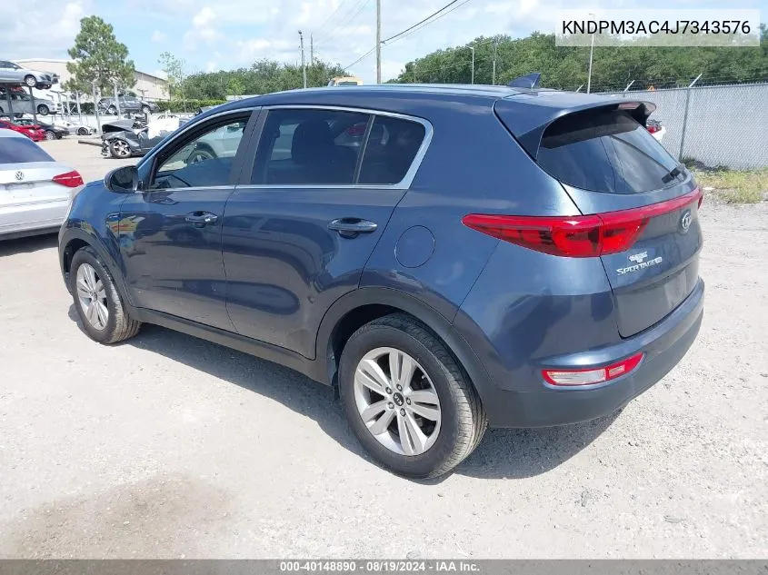 KNDPM3AC4J7343576 2018 Kia Sportage Lx