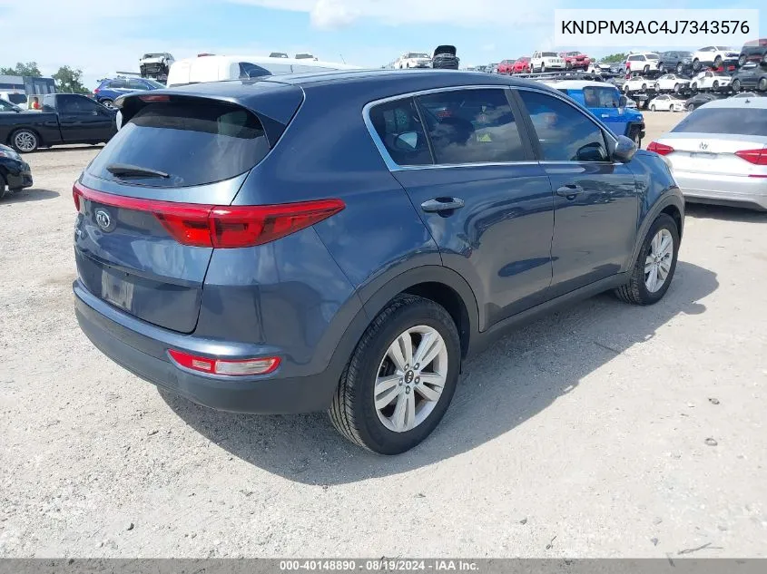 KNDPM3AC4J7343576 2018 Kia Sportage Lx