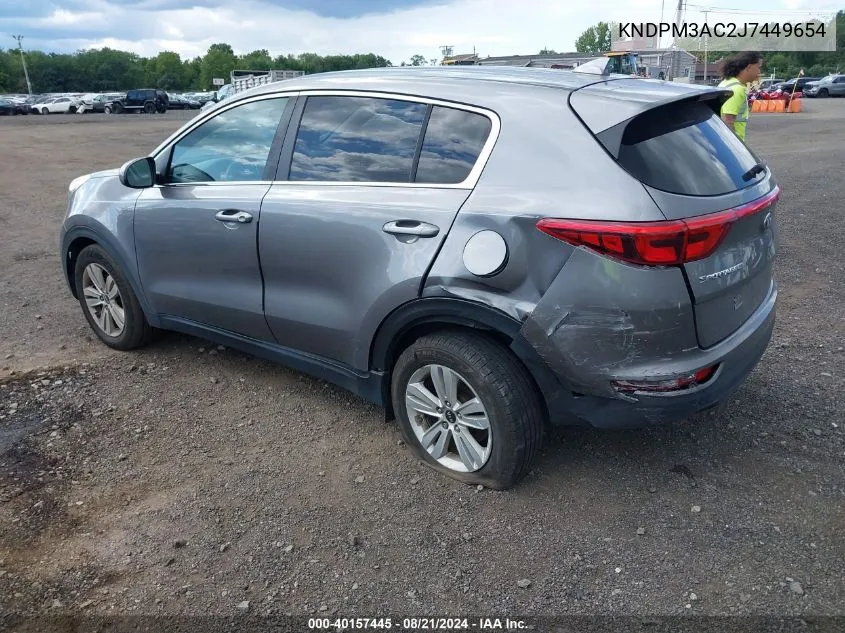 2018 Kia Sportage Lx VIN: KNDPM3AC2J7449654 Lot: 40157445