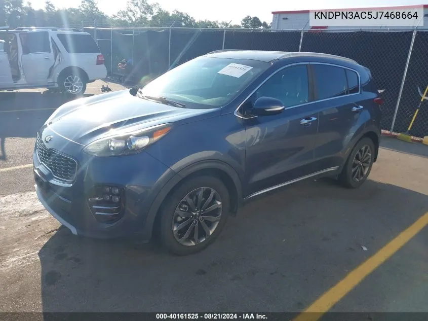 2018 Kia Sportage Ex VIN: KNDPN3AC5J7468664 Lot: 40161525