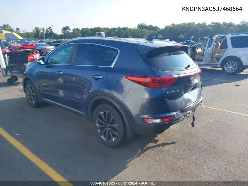 2018 Kia Sportage Ex VIN: KNDPN3AC5J7468664 Lot: 40161525