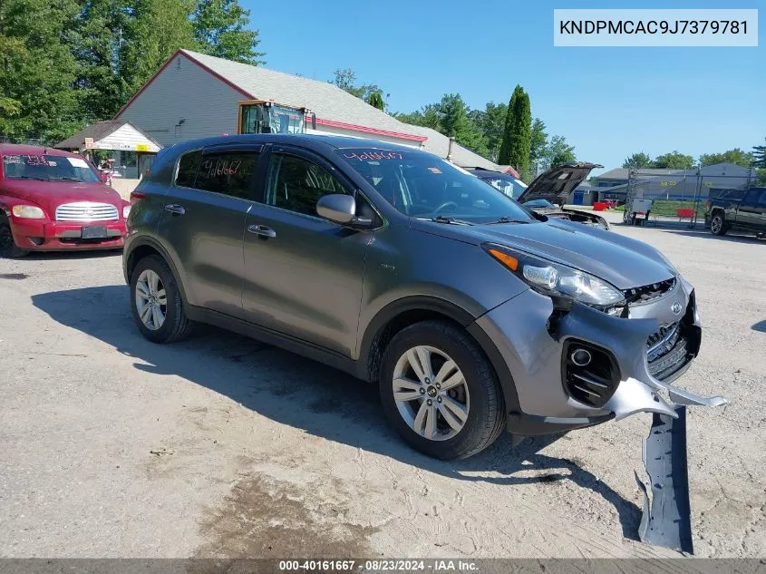 2018 Kia Sportage Lx VIN: KNDPMCAC9J7379781 Lot: 40161667