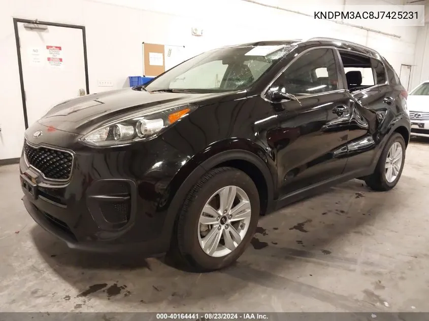 2018 Kia Sportage Lx VIN: KNDPM3AC8J7425231 Lot: 40164441