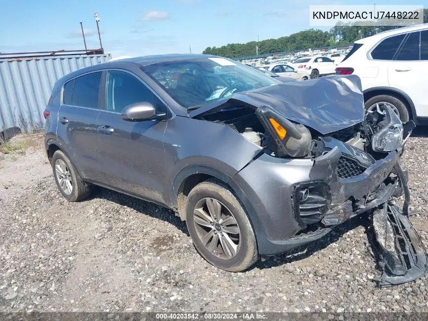 KNDPMCAC1J7448222 2018 Kia Sportage Lx