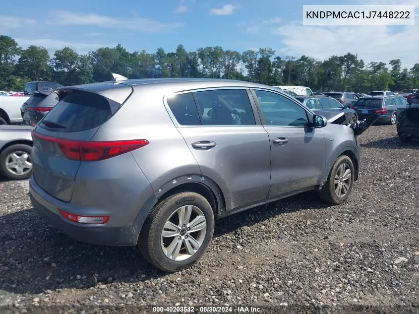 KNDPMCAC1J7448222 2018 Kia Sportage Lx