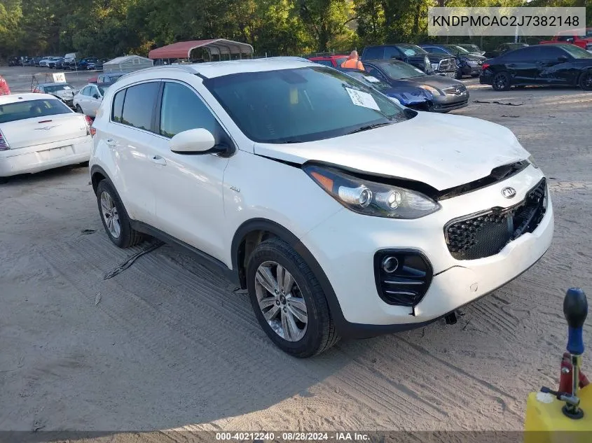 2018 Kia Sportage Lx VIN: KNDPMCAC2J7382148 Lot: 40212240