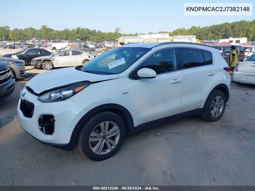 KNDPMCAC2J7382148 2018 Kia Sportage Lx