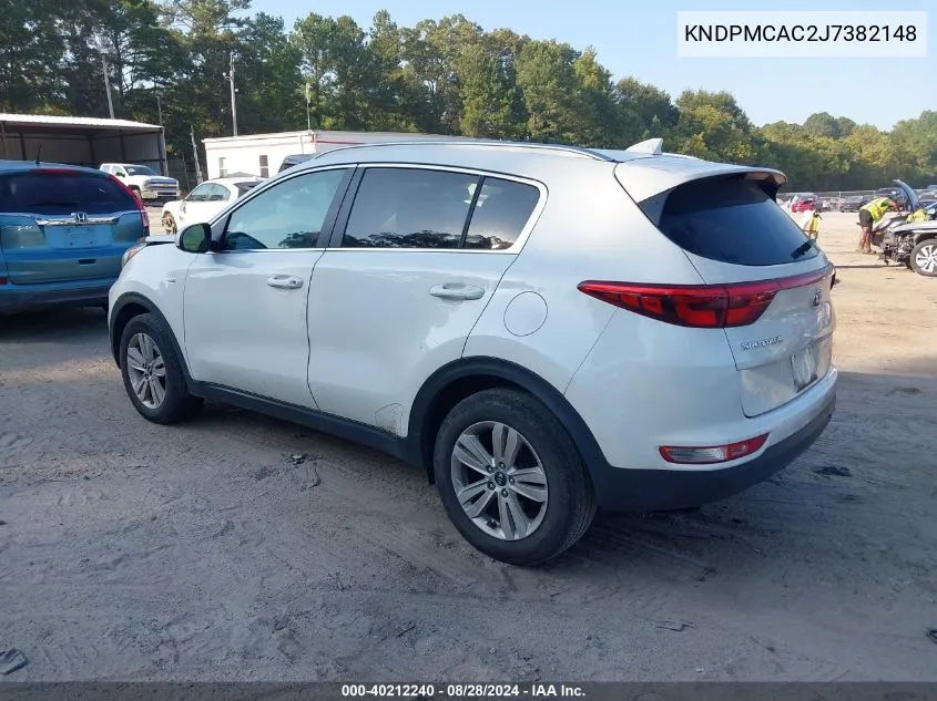 KNDPMCAC2J7382148 2018 Kia Sportage Lx