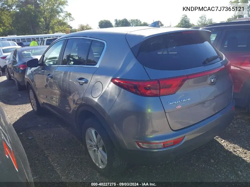 KNDPMCAC7J7365121 2018 Kia Sportage Lx