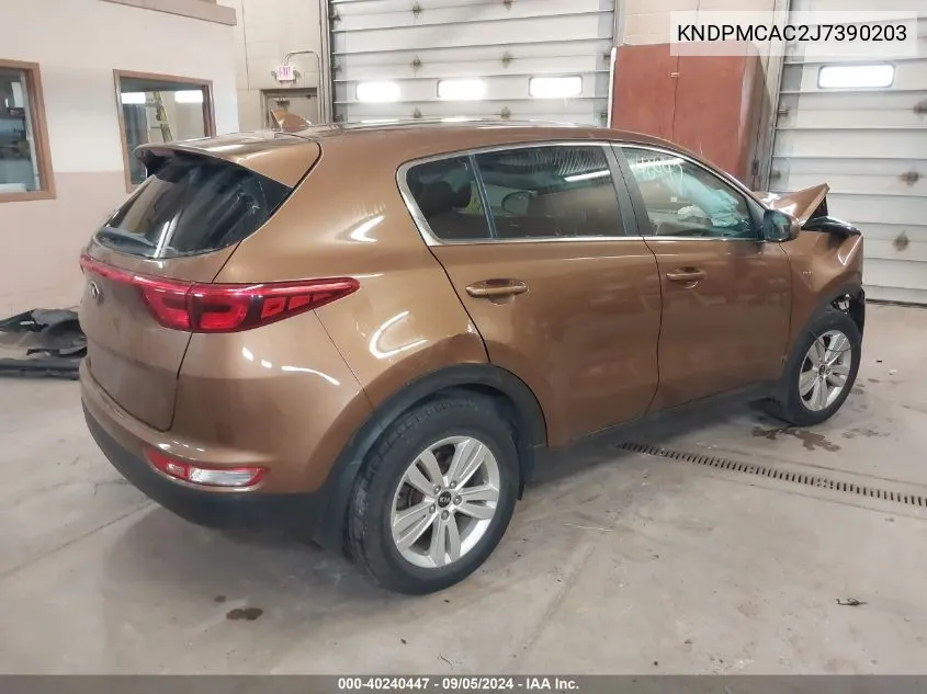 KNDPMCAC2J7390203 2018 Kia Sportage Lx