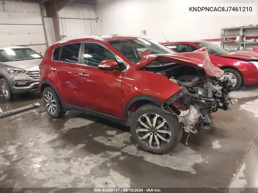 KNDPNCAC8J7461210 2018 Kia Sportage Ex